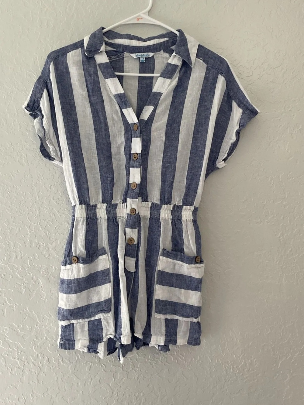 NW NWOT Anthropology Striped Romper OT Anthropology Striped Romper